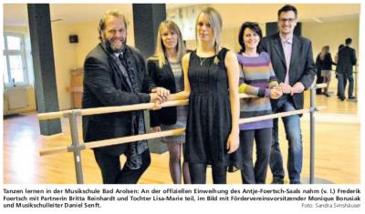 Schicker Tanzsaal fürs Ballett (Bild vergr&ouml;&szlig;ern)