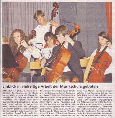 Einblick in vielseitige Arbeit der Musikschule geboten (Bild vergrößern)