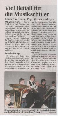 Viel Beifall für die Musikschüler (Bild vergr&ouml;&szlig;ern)