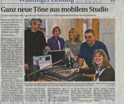 Ganz neue Töne aus mobilem Studio (Bild vergr&ouml;&szlig;ern)