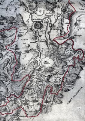 Karte Amt Ludwigstein 1780 (Bild vergrößern)