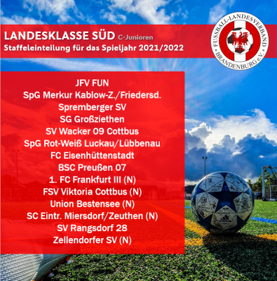 Staffeleinteilung im Junioren-Landesspielbetrieb