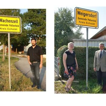 Der Wachenzeller Ortssprecher Markus Redder Die Weigersdorfer Ortssprecherin Marion Mandlinger mit Bürgermeister Wechsler (Bild vergrößern)