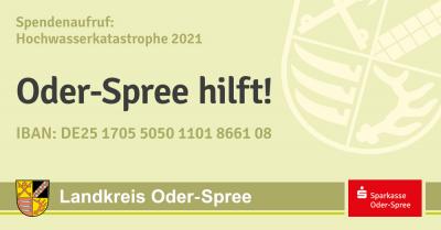 Vorschaubild zur Meldung: Spendenaktion des Landkreis Oder- Spree für Betroffene der Flutkatastrophe