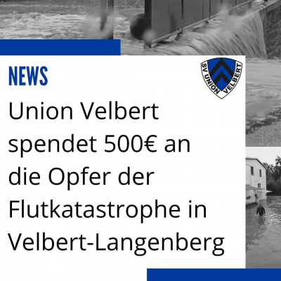 Union spendet für Flutopfer Langenberg