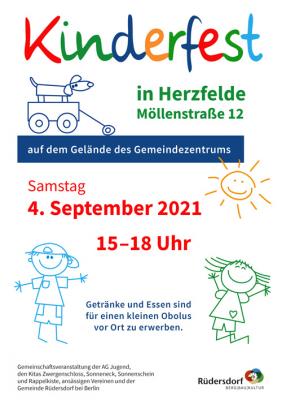 Kinderfest in Herzfelde am Samstag, 04. September 2021
