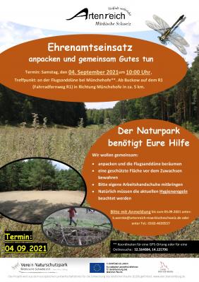 Foto zur Meldung: REGION: Ehrenamtseinsätze im Naturpark Märkische Schweiz