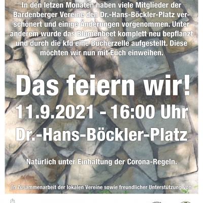 Flyer Einladung Dr.-Hans-Böckler-Platz