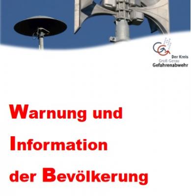 Vorschaubild zur Meldung: Flyer "Warnung und Information der Bevölkerung im Kreis Groß-Gerau"