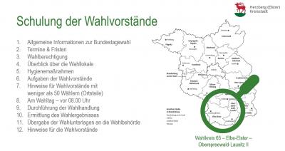 Bundestagswahl - Hinweise für die Wahlvorstände und für Wahllokale mit weniger als 50 Wählern