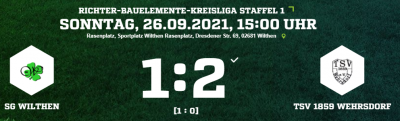 Foto zur Meldung: [SGW 1] Bittere Niederlage im Derby gegen Wehrsdorf