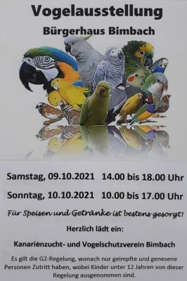 Vogelausstellung im Bürgerhaus Bimbach