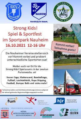 Foto zur Meldung: Strong Kids! Spiel- und Sportfest im Sportpark