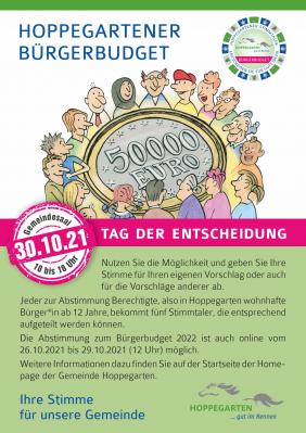 Meldung: Hoppegartener Bürgerbudget 2022