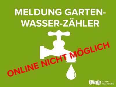 Meldung Gartenwasserzähler