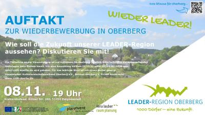 Wieder LEADER - Einladung zur Auftaktveranstaltung - Anmeldung jederzeit möglich! (Bild vergr&ouml;&szlig;ern)