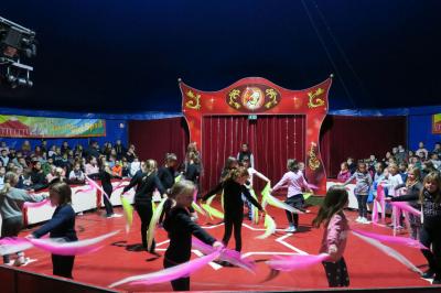 Foto zur Meldung: Calauer Grundschüler erobern die Circus-Manege