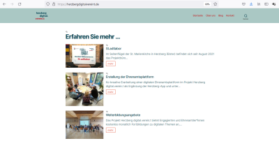 Herzberg digital.verein.t: Projektwebseite ist online!