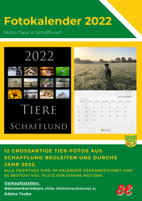 Foto zur Meldung: Schafflunder Fotokalender 2022
