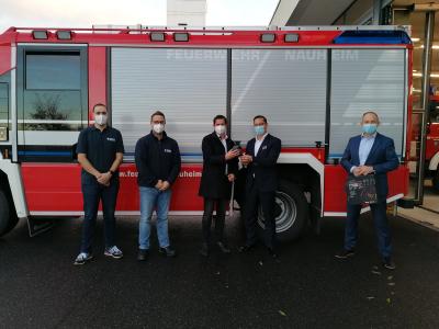 Vorschaubild zur Meldung: Feuerwehr Nauheim erhält neue Wärmebildkamera