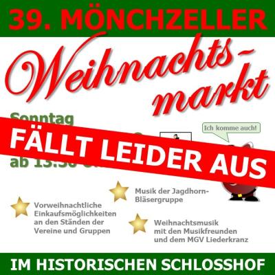 Plakat Absage Weihnachtsmarkt