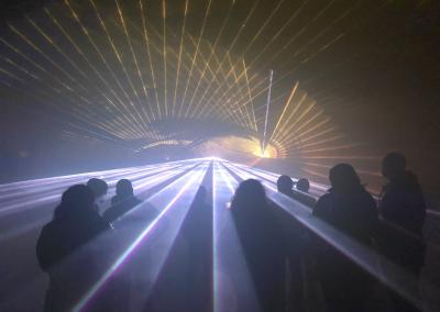 Lasershow zu "Storkow leuchtet", Foto: F. Münn (Bild vergrößern)