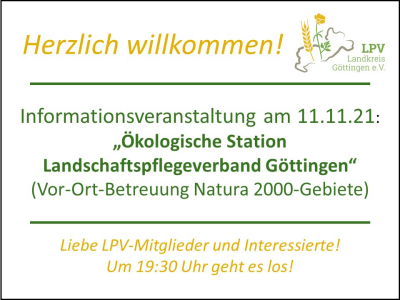 Informationen zur geplanten „Ökologischen Station Landschaftspflegeverband Göttingen“ (Bild vergrößern)