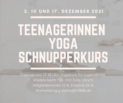 Yoga-Schnupper-Kurs für Jugendliche – Girls only! (Bild vergrößern)