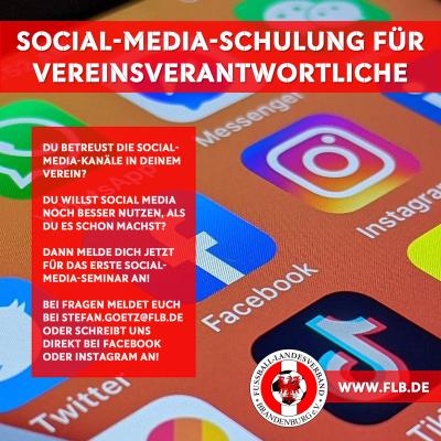 Social-Media-Schulung für Vereine - meldet euch an!