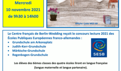 Sixièmes classes - Concours de lecture au centre français - Novembre 2021