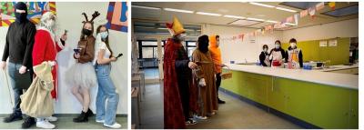 Foto zur Meldung: Der Nikolaus zu Besuch an der Sekundarschule Olsberg-Bestwig