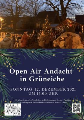 Foto zur Meldung: Open Air Andacht 12.12.2021 in Grüneiche