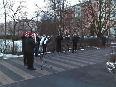 Antoniusmusikanten in der Karl-Marx-Straße in der Nordstadt