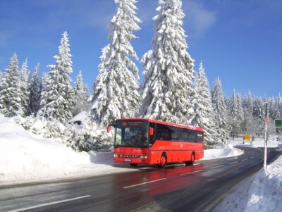 Skibus aus Bayerisch Eisenstein zur Arber Bergbahn