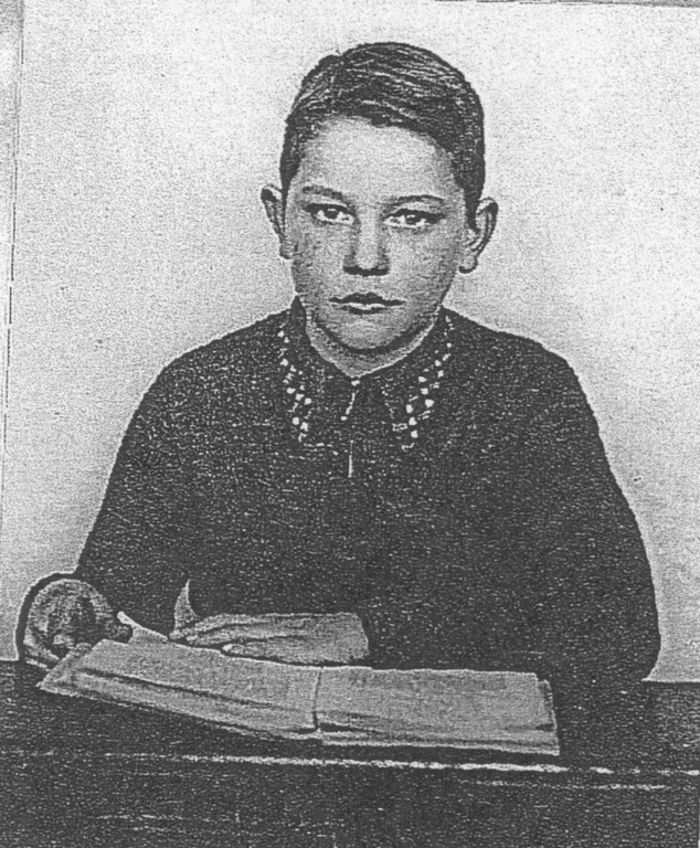 Josef Lütke Rövekamp mit zwölf Jahren