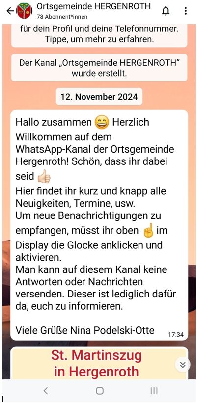 Kanal Hergenroth WhatsApp