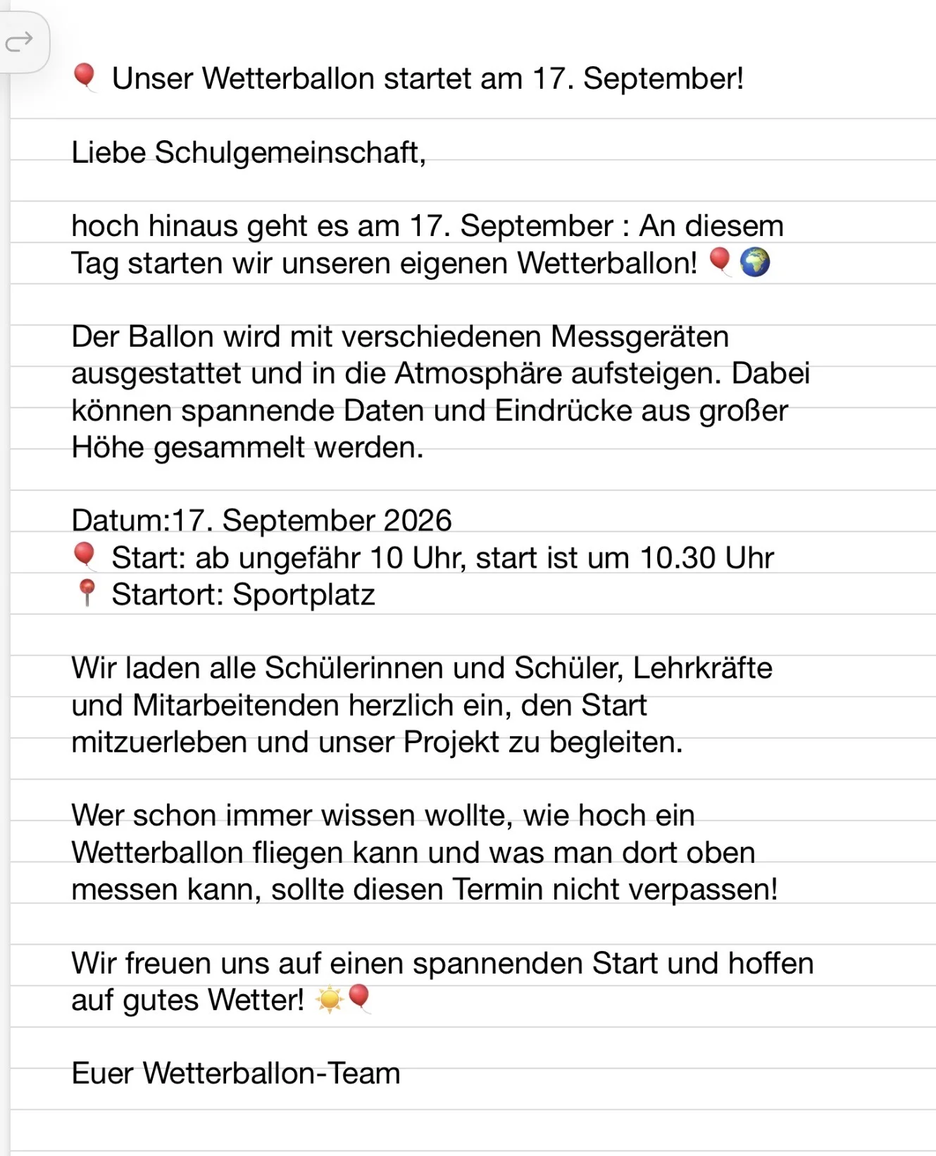 Wetterballon