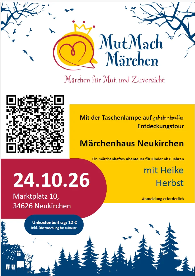 Plakat Märchen für Mut und Zuversicht