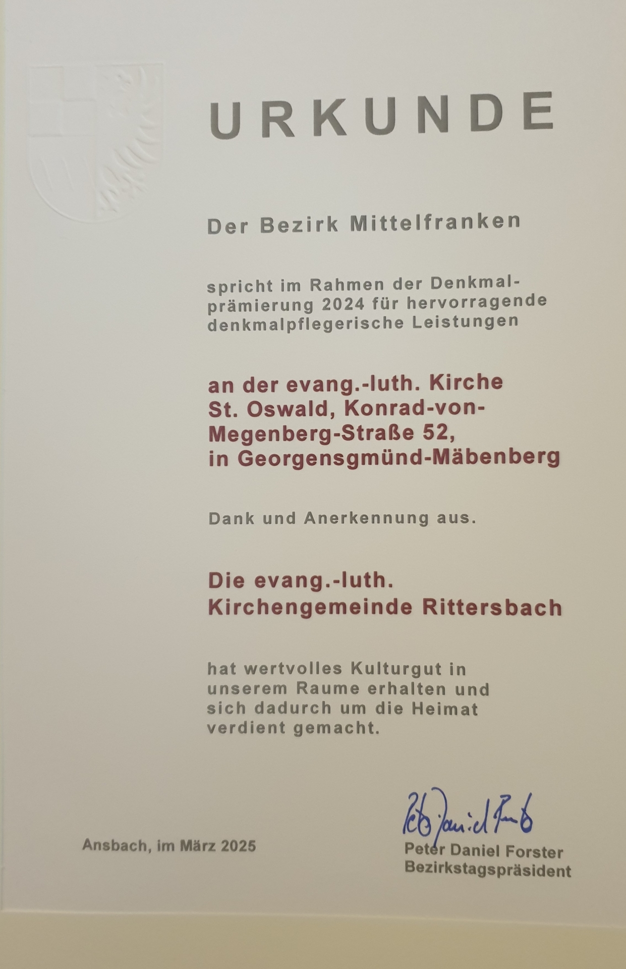 Urkunde