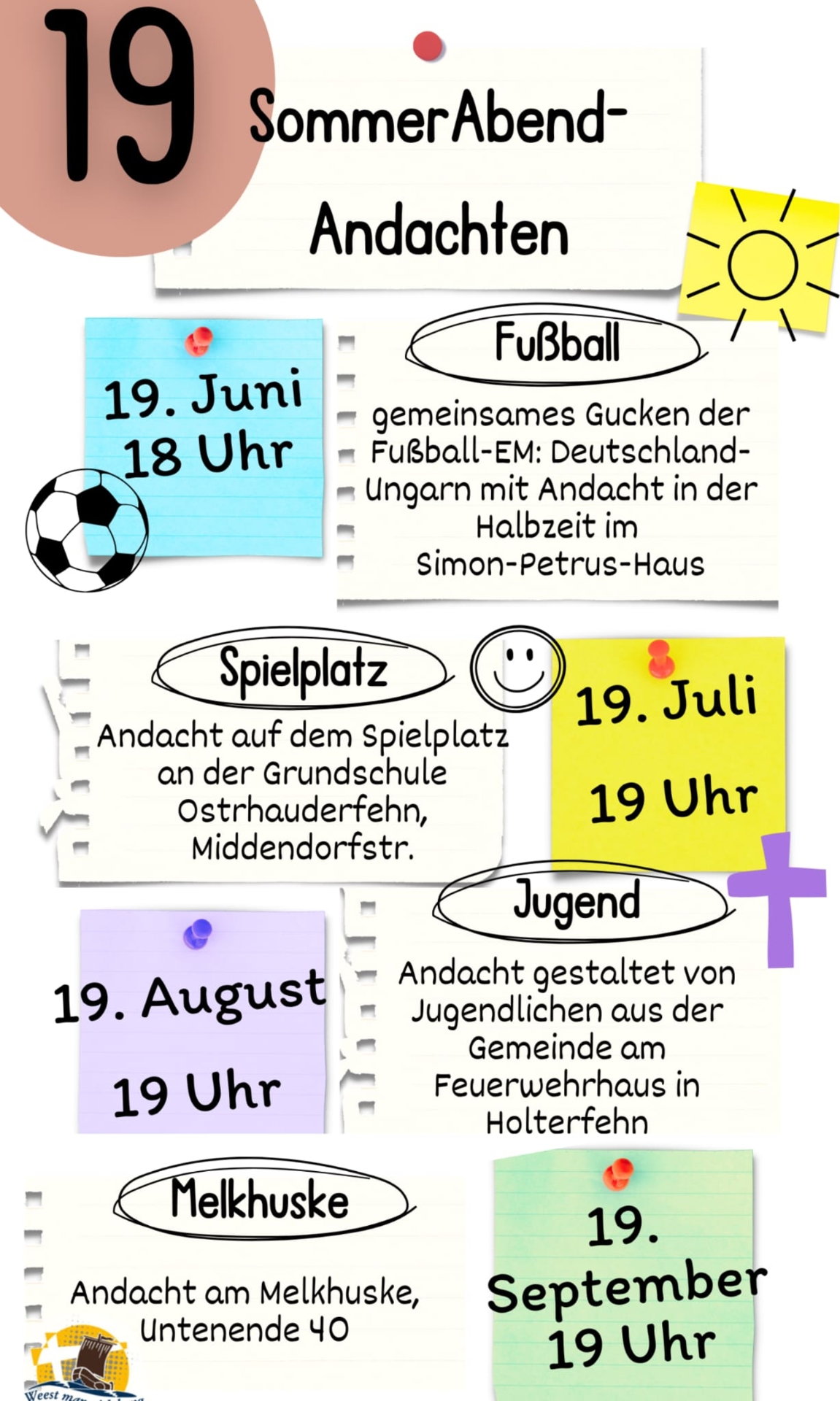 Flyer Sommerabendachten 24