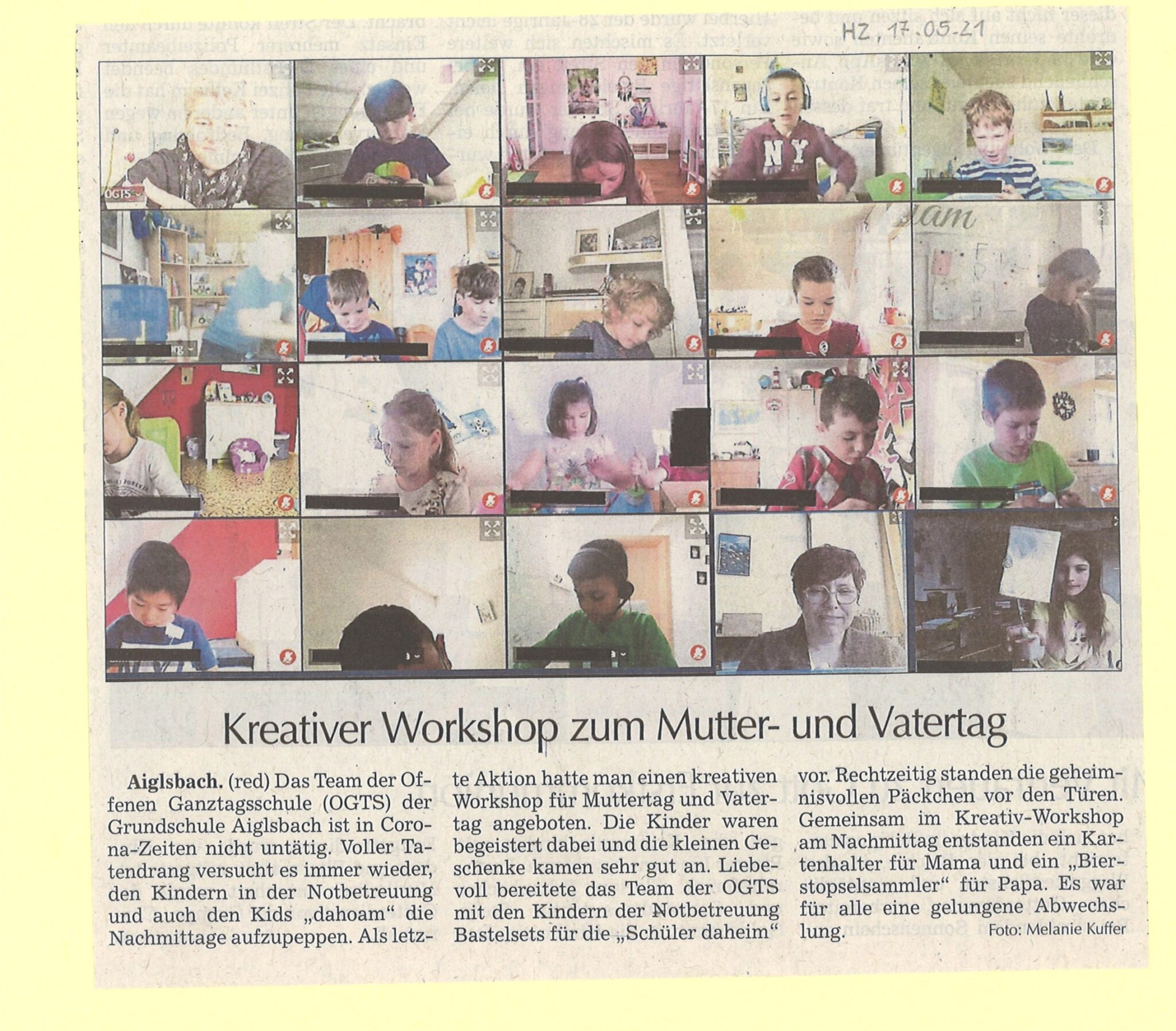 Kreativer Workshop zum Mutter- und Vatertag Artikel