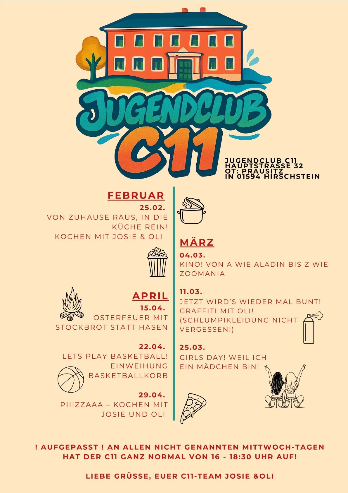 Jugendclub C11_Programm