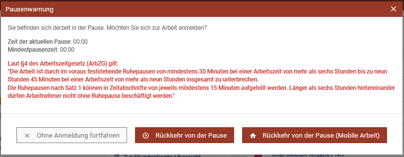 pause