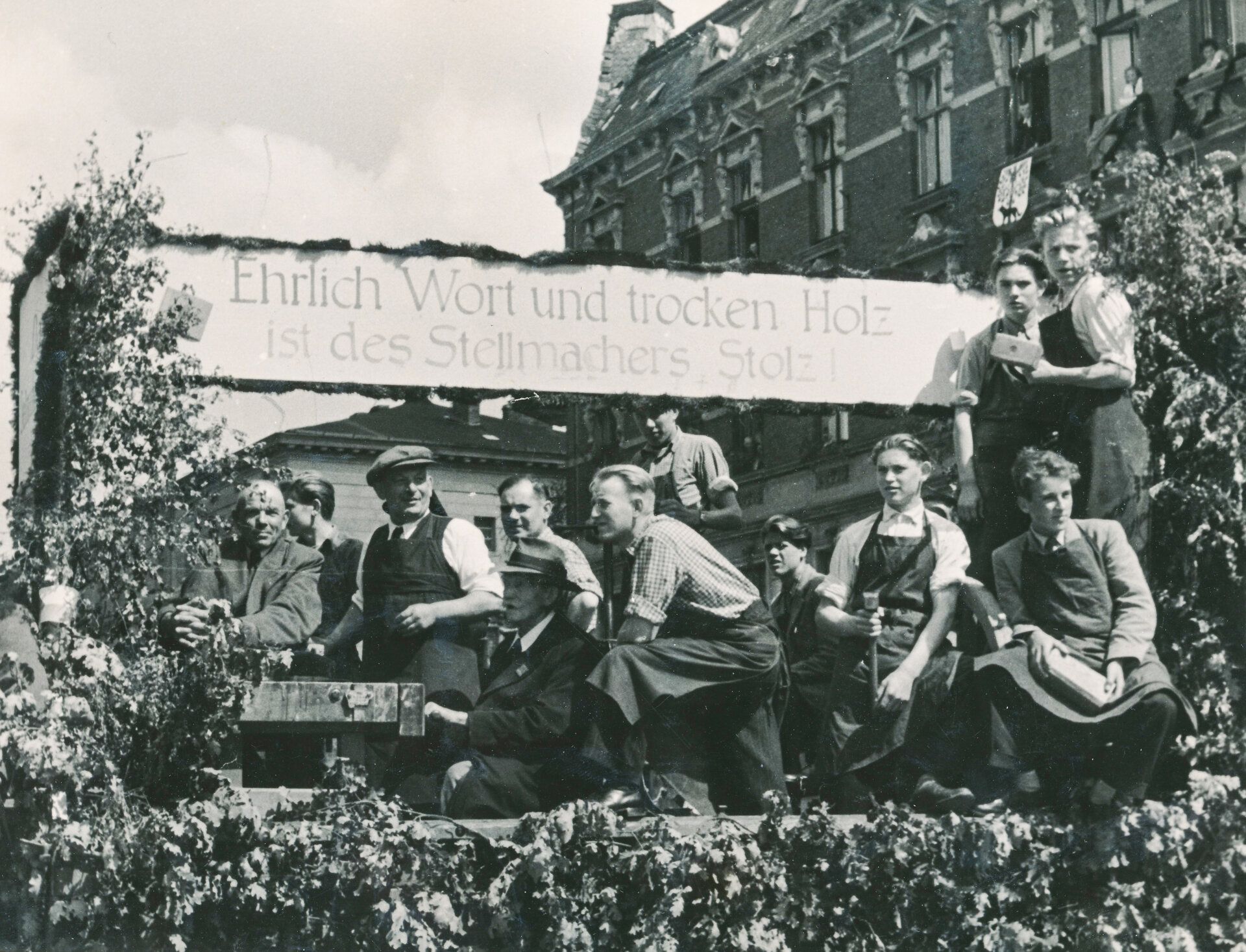 Stellmacher beim Festumzug 1956. Foto: Archiv Museum Pritzwalk