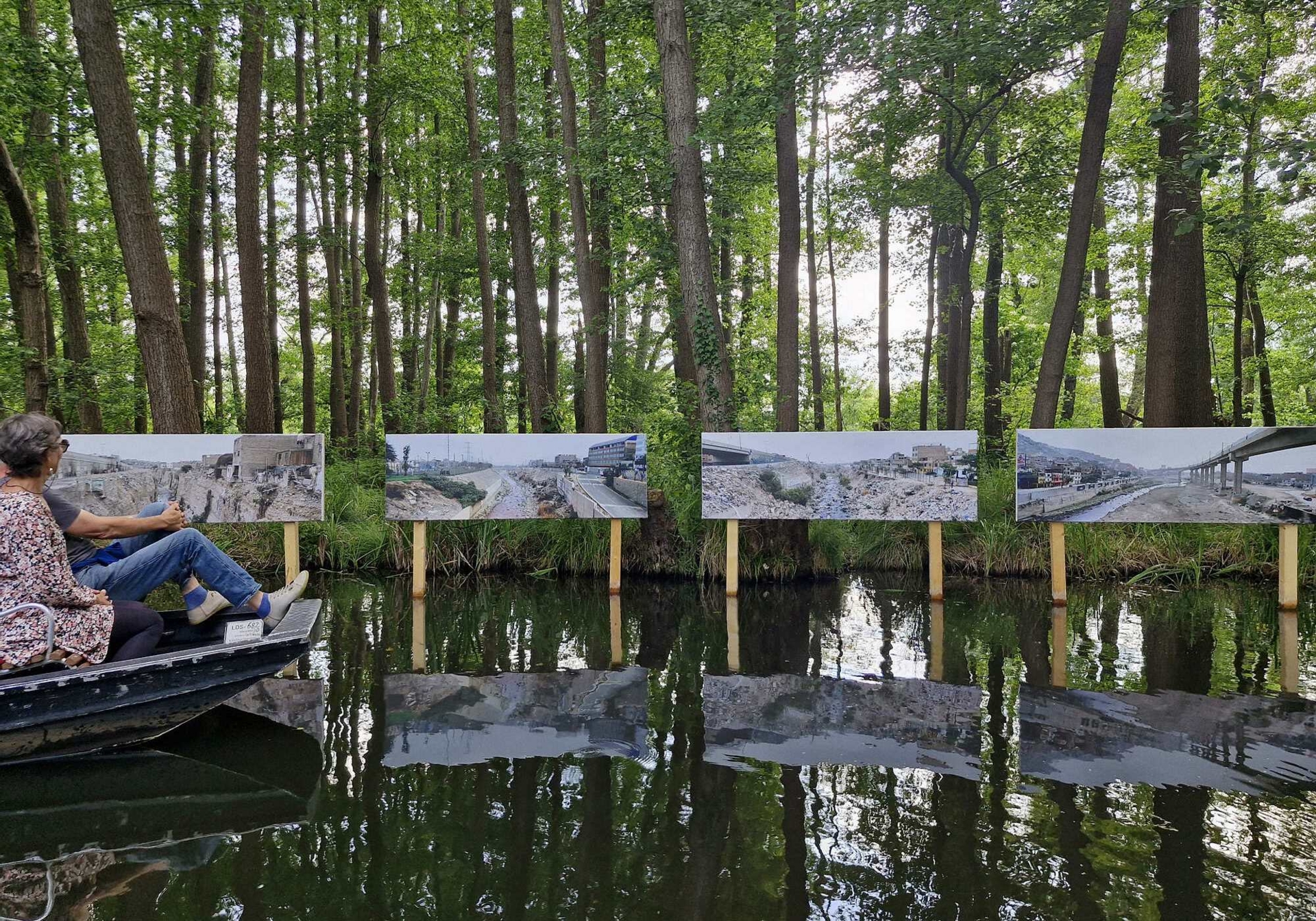 imac Fragmentations of the talking River von Samuel Chambi. Foto: Ingrid Hoberg