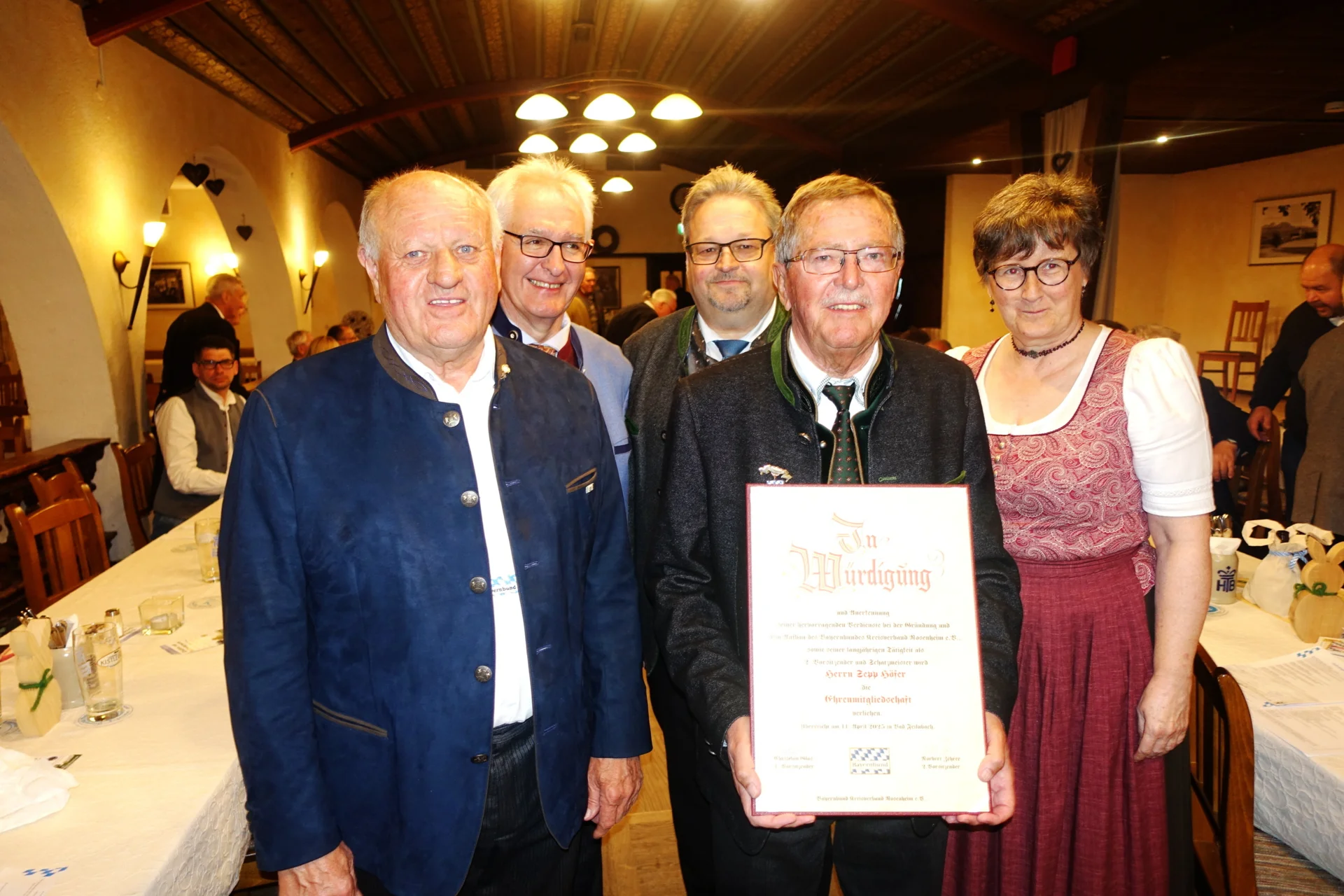 Sepp Höfers Ernennung zum Ehrenmitglied