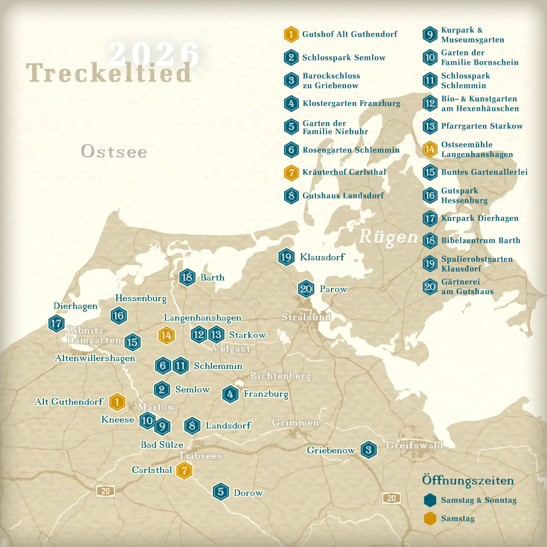 Treckeltied 2026 MV-Karte