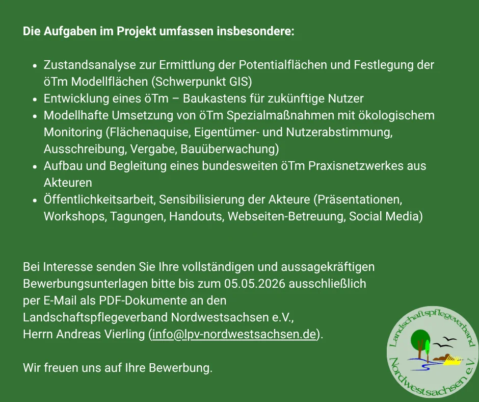 Stellenausschreibung öTm
