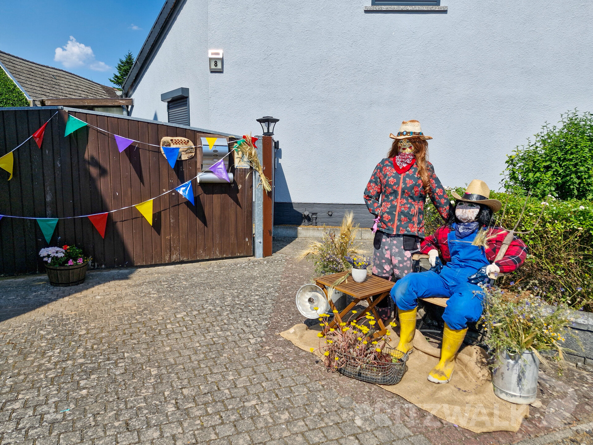 Die Wilmersdorfer hatten ihre Einfahrten und Grundstücke geschmückt. Foto: Stadt Pritzwalk