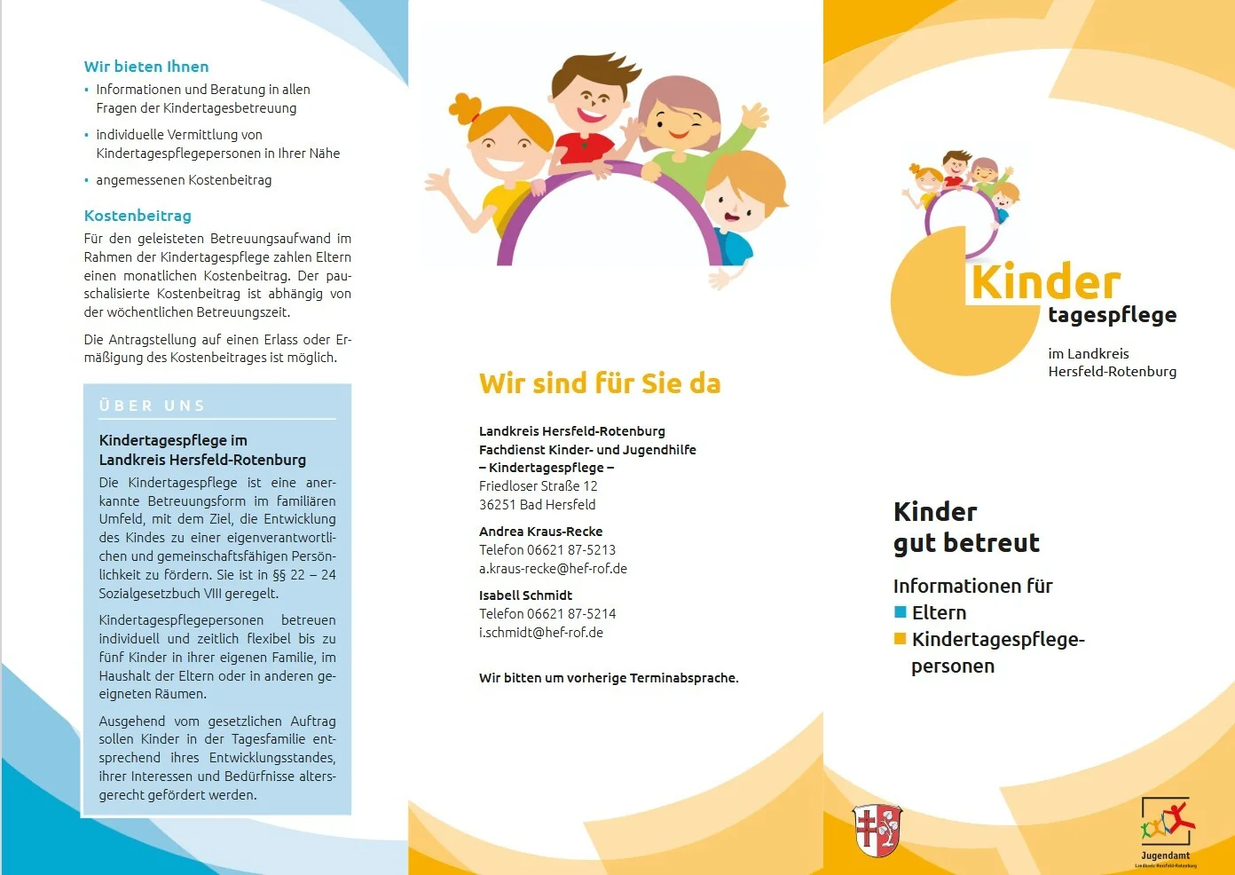 Flyer Kindertagespflege - Vorderseite